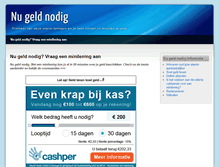 Tablet Screenshot of nugeldnodig.net